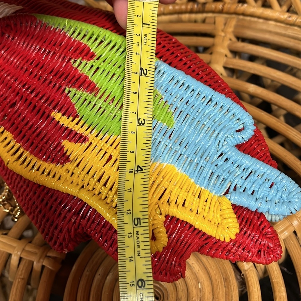 Anthropologie Serpui parrot clutch new Colorful Parrot Bird purse - Picture 8 of 10